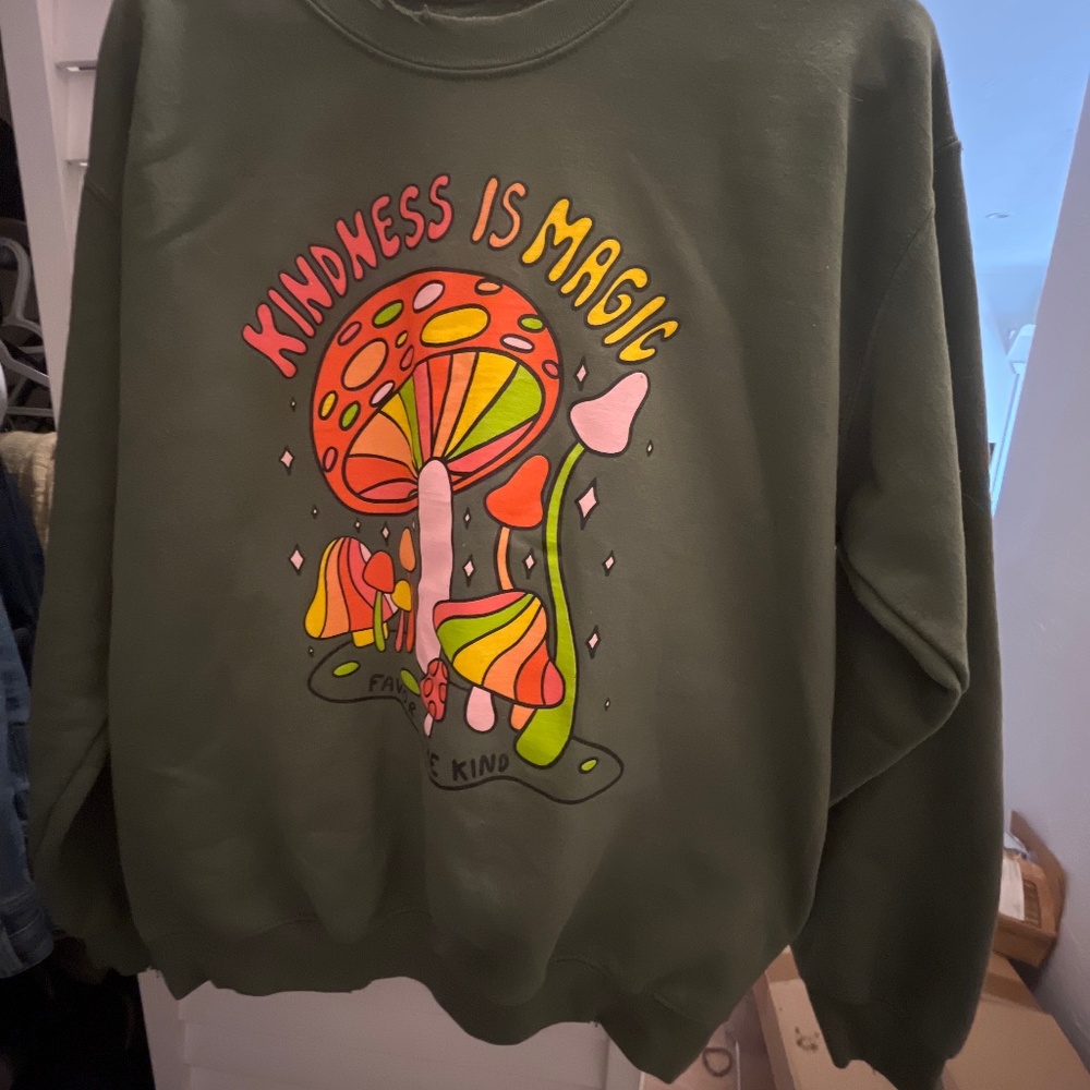 Green sweatshirt